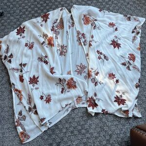 Fall kimono shrug